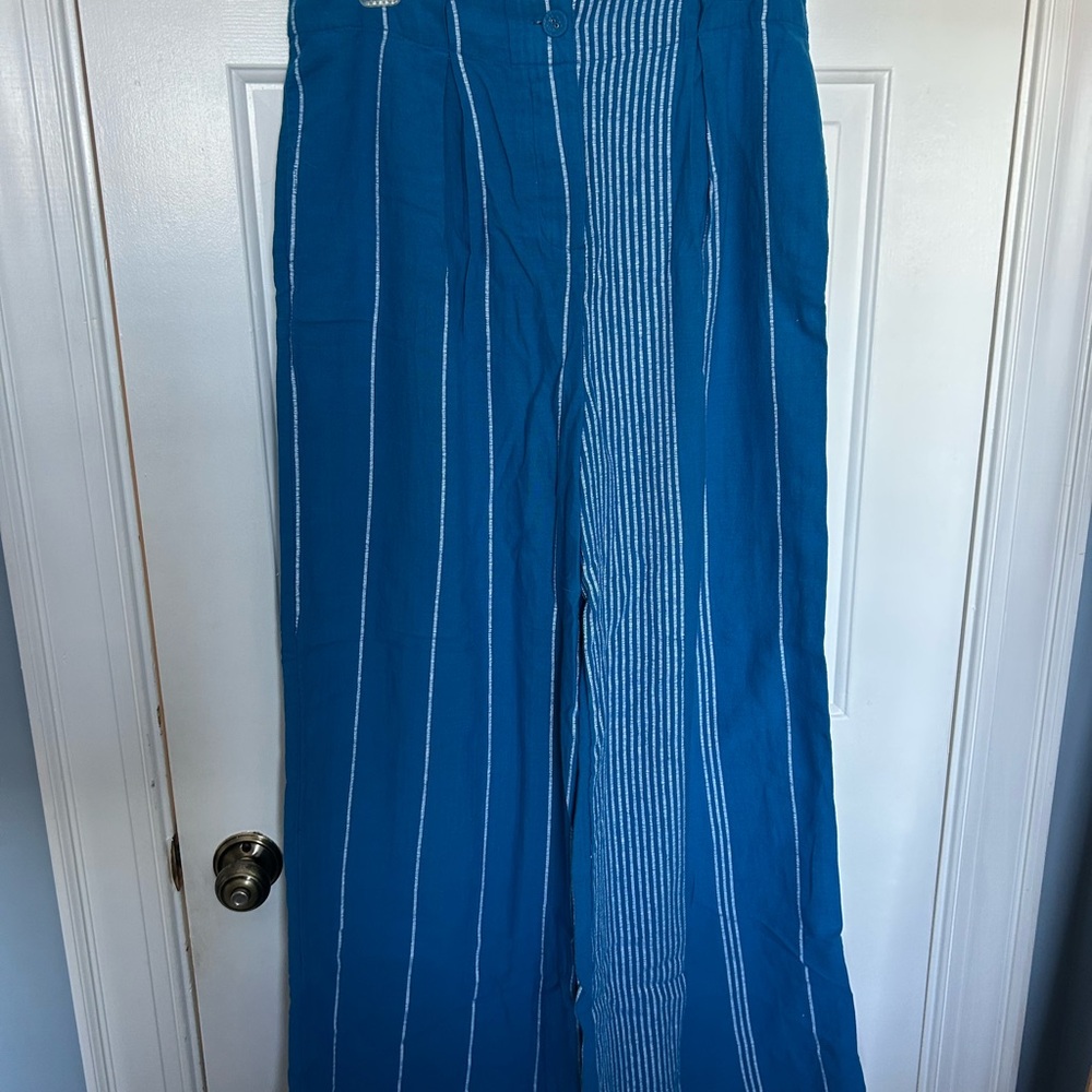 Free People Striped Blue and White Ensemble - Picture 2 of 7